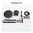 Wall Mounted Thermostatic Complete Rainfall Shower System with 6 Body Jets and Rough-in Valve-106263843