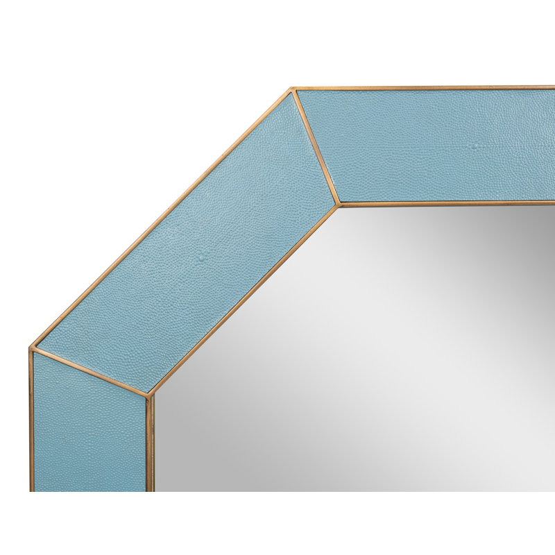Eleanor Iron Framed Wall Mirror, Chambray Blue