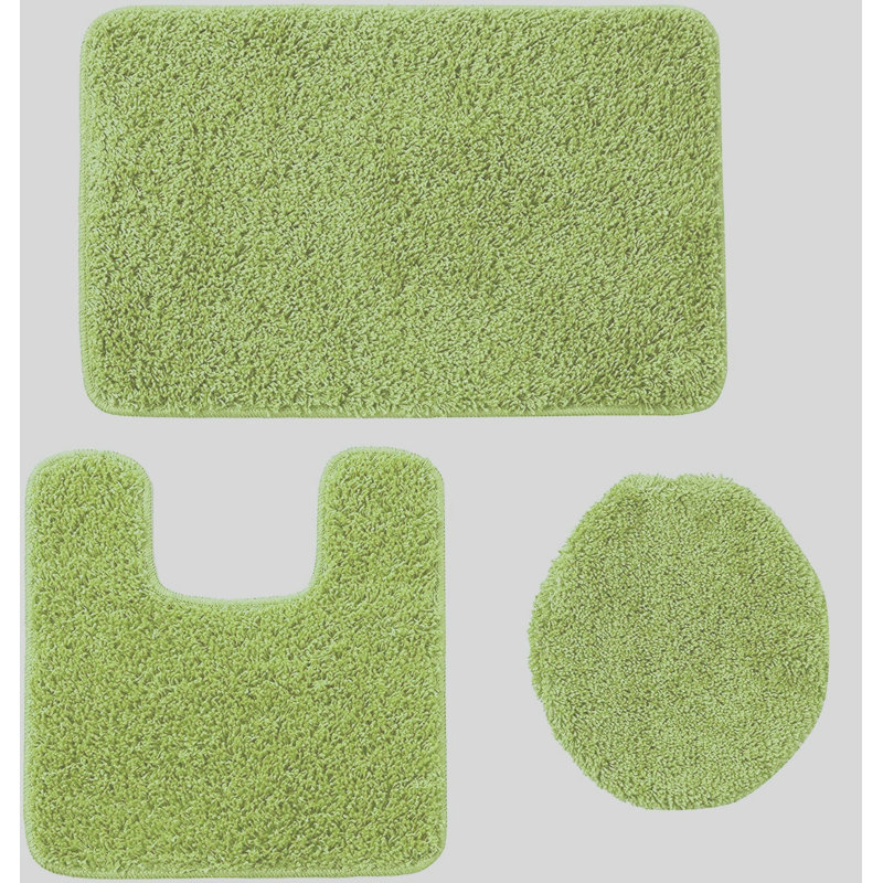 Saveion Non-Slip Bath Rug, Green