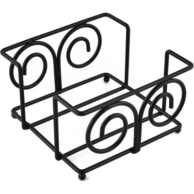 Porte-sous-verre en métal noir 4,3 pouces