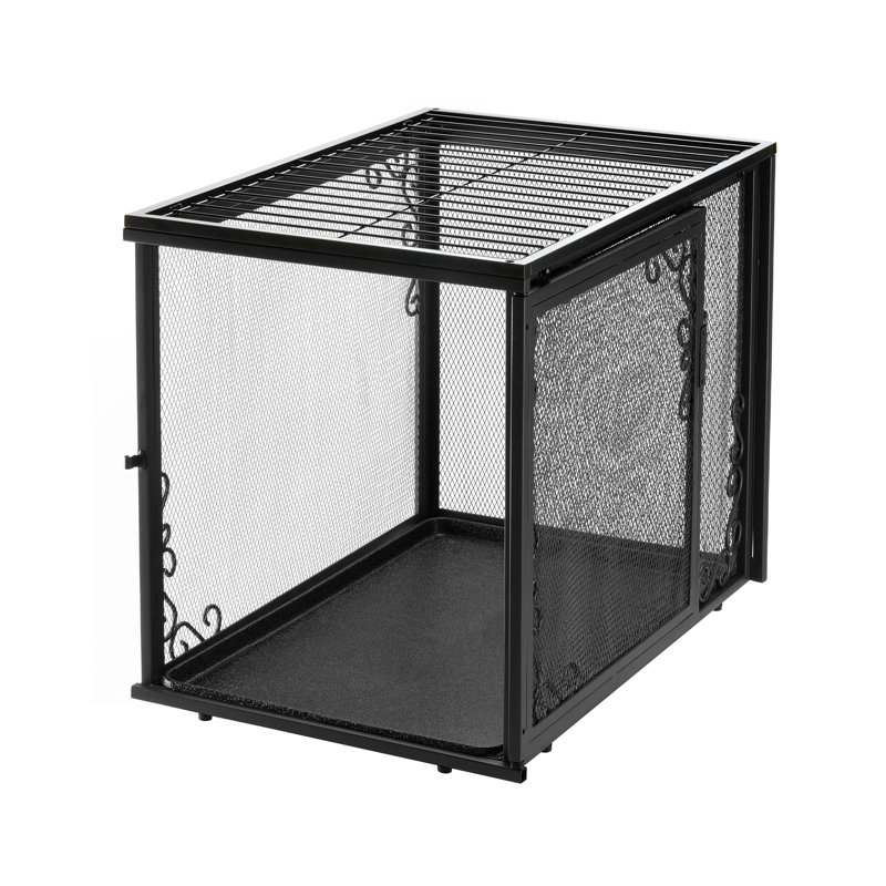 Caisse pour animaux en filet, Noir, Petit (H 20 po x l 17 po x P 24 po)