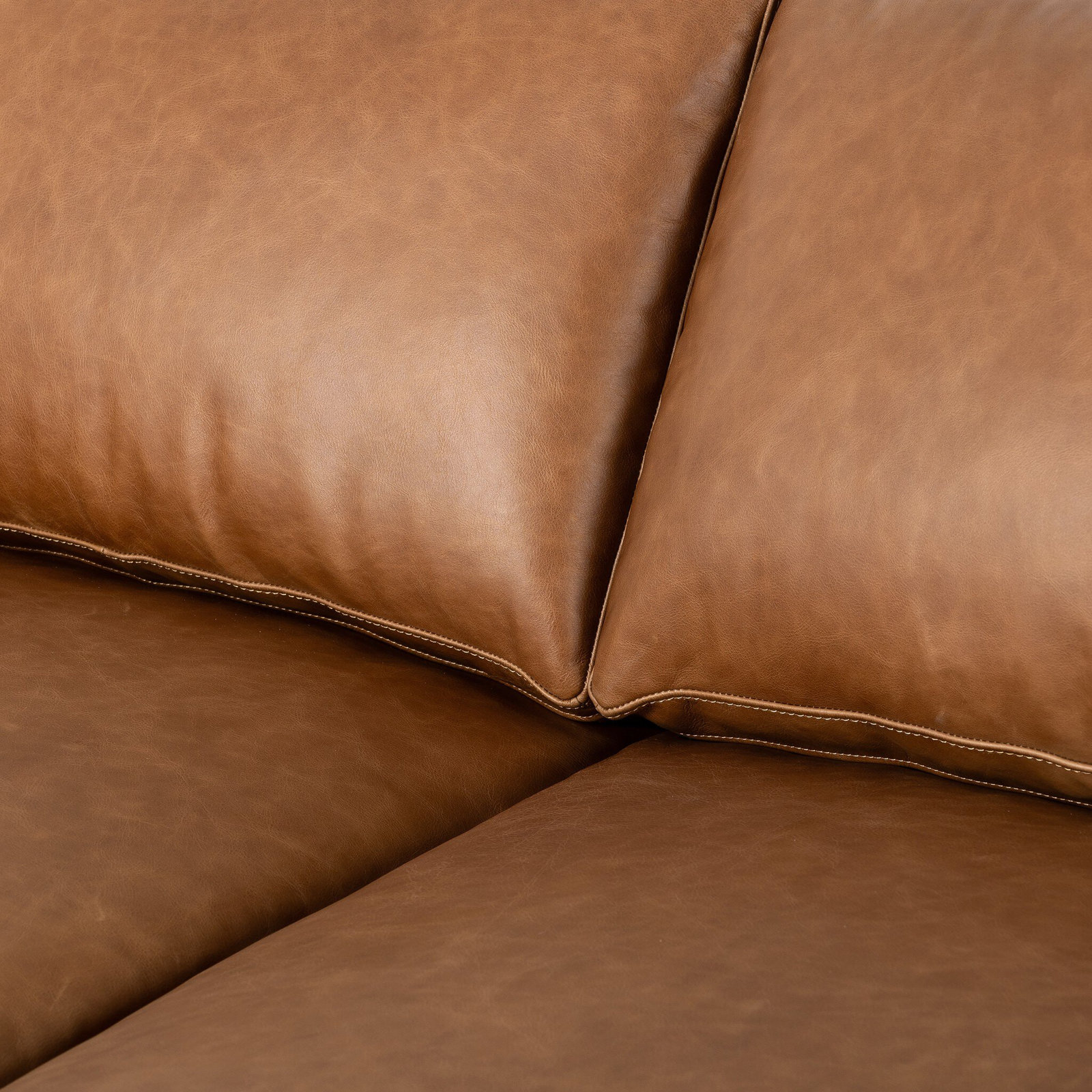 Menades 84'' Upholstered Sofa, Terra Brown Parawood, Sonoma Chestnut