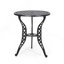 Ensemble bistro 3 pièces, table à cadre courbé en aluminium et 2 chaises d'appoint
