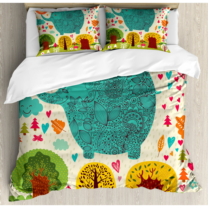 Polyester Duvet Cover, KIng Duvet Cover + 2 Shams