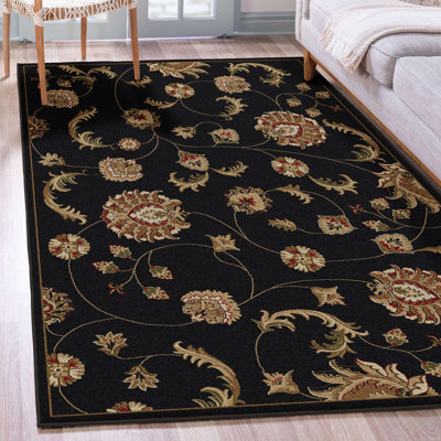 Tapis noir Nordin