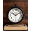 Modern & Contemporary Numerical Metal Tabletop Clock – Matte Black Quartz Clock with Crystal Face for Stylish Home or Office