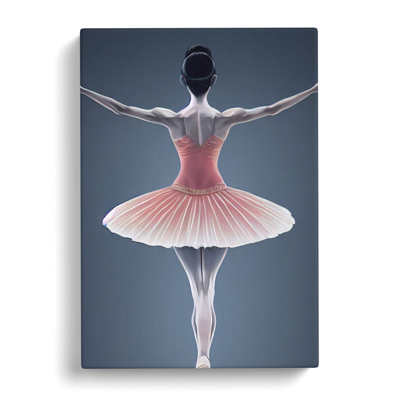 Ballerina Poised - Wrapped Canvas, 50cm H x 35cm W x 3cm D