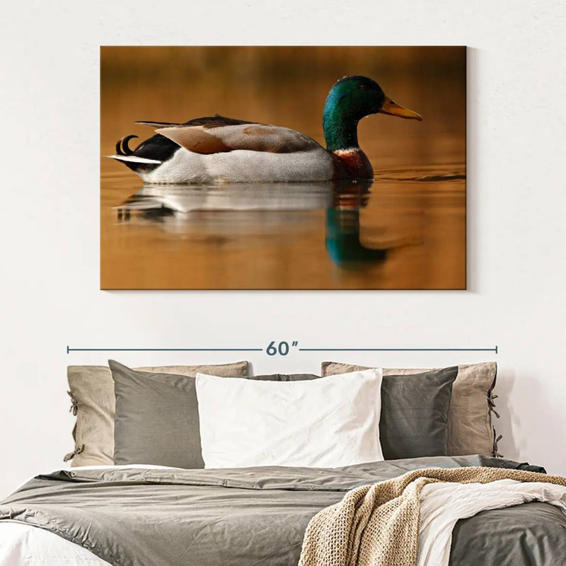 Brampt Bathing Mallard Duck, 34" H x 51" W