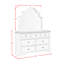 Ensemble de chambre à coucher Aryion Youth Queen UPH 5 pièces blanc-1320850082