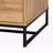 Aalijah Solid Wood Top Natural Oak Brown Metal Leg Coffee Table, 14.73" H X 39.31" W X 23.53'' D