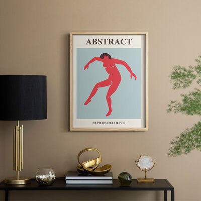 Matisse C XXV, reproduction d'art encadrée - bois massif