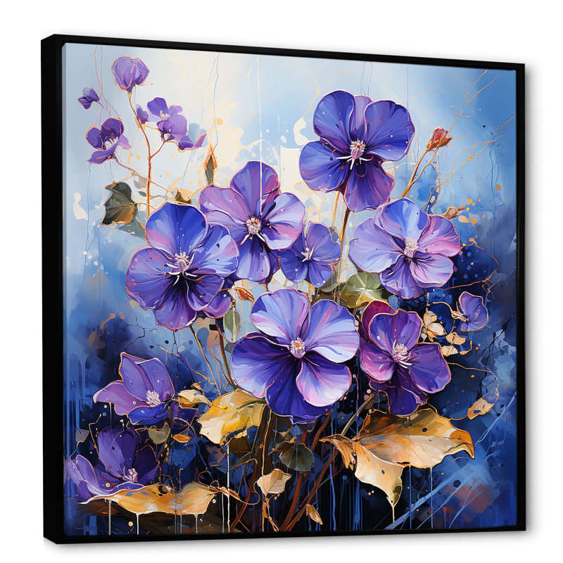 " Wild Expression ", Black Floater Framed, 16" H x 16" W x 1" D
