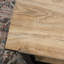 Table basse à plateau relevable, finition brune