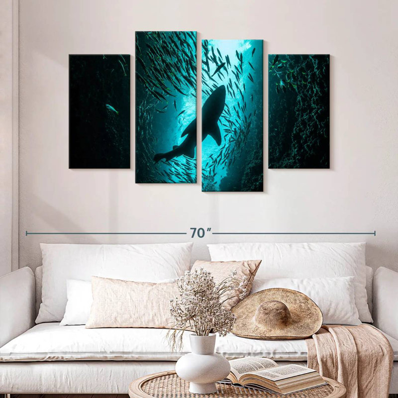 Shark Depth, 32" H x 52" W
