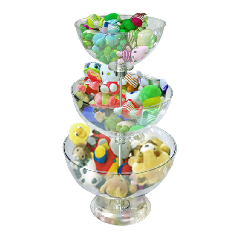 Three-Tier 10", 12" & 14" Bowl Counter Display