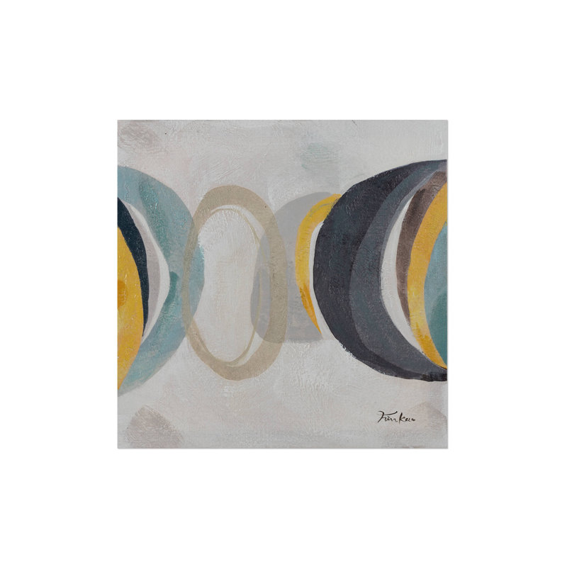 Hand -painted acrylic painting Lunar Phases