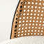 Chaise d'appoint rembourrée en rotin Atwater-1519845856
