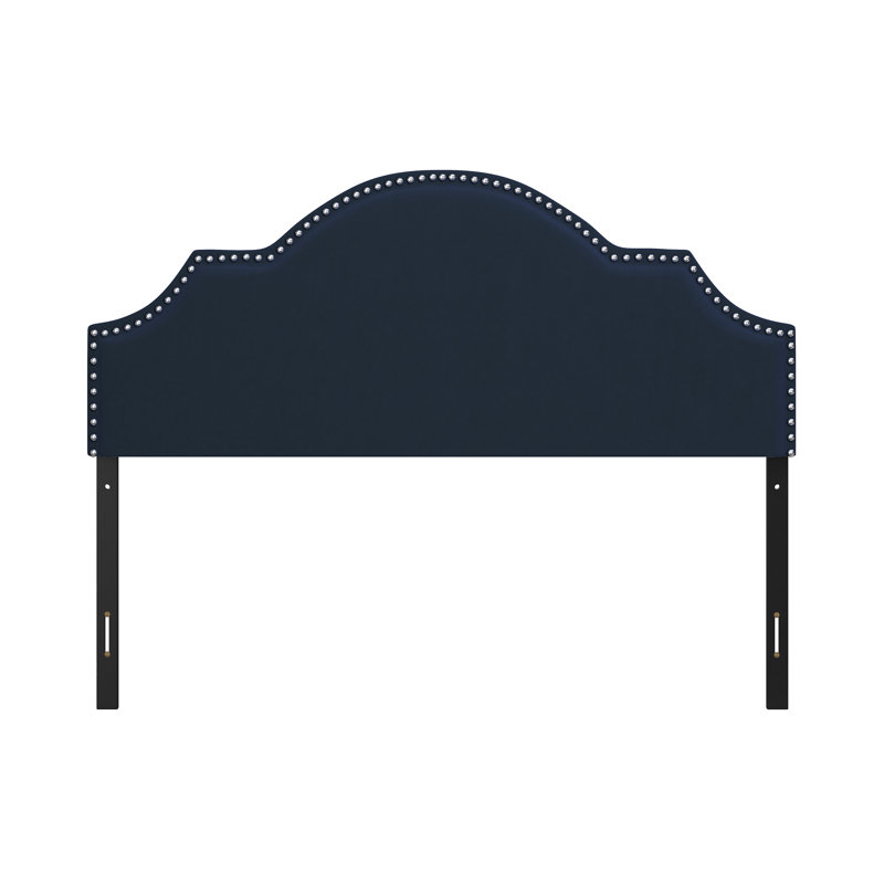 Bolser Upholstered Adjustable Headboard,, Blue, Full 