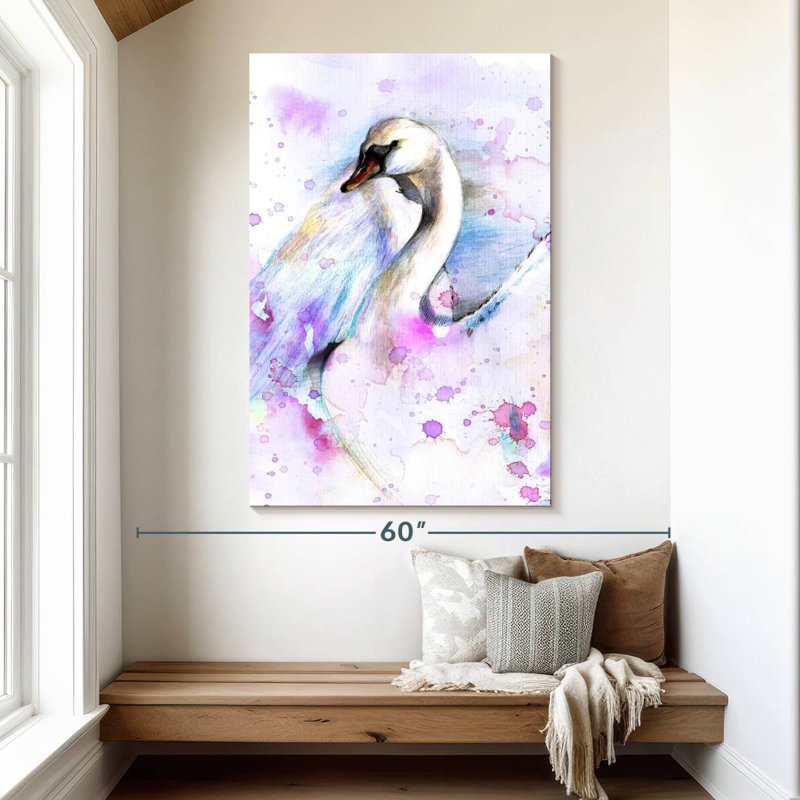 Brampt Abstract Swan, 51" H x 34" W