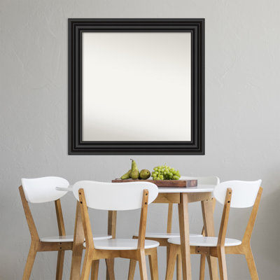 Miroir d'appoint mural en plastique noir