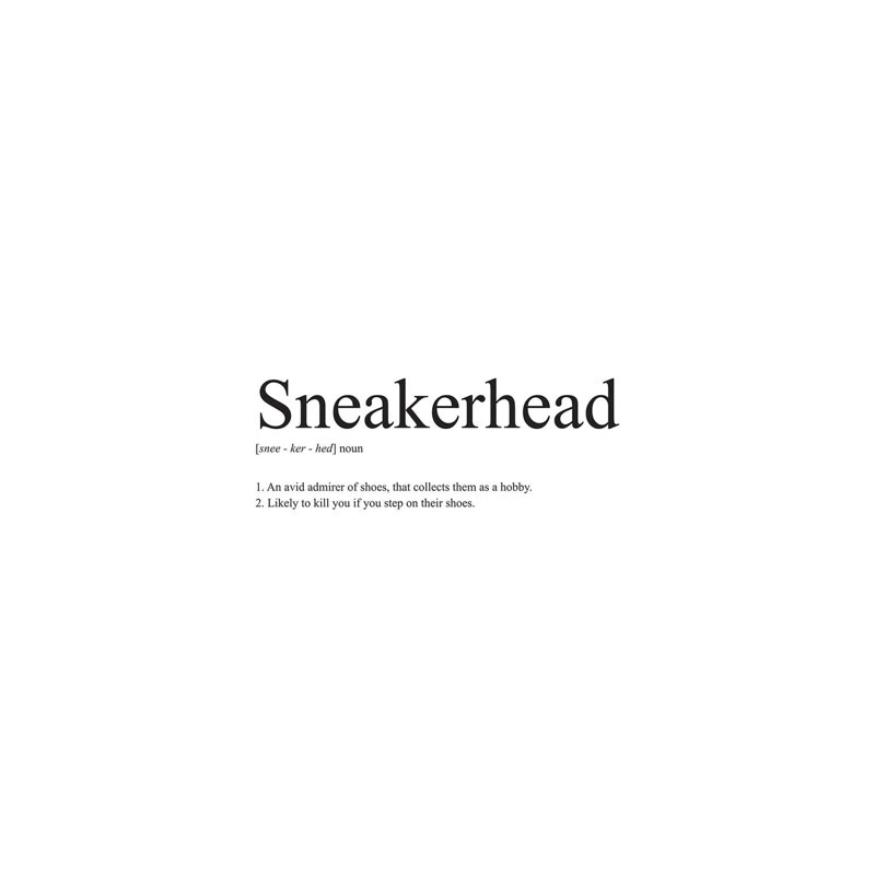 Sneakerhead Definition by Avesix - Print on Canvas, Wrapped Canvas, 30.48cm H x 20.32cm W x 1.91cm D