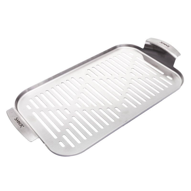 SABER Grill Accessory Steamer Tray, Stainless Steel