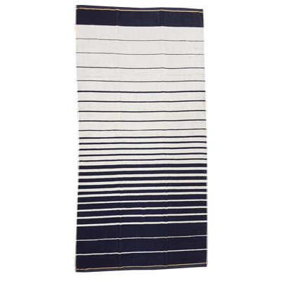Navy stripes beach towel Egyptian Brittney