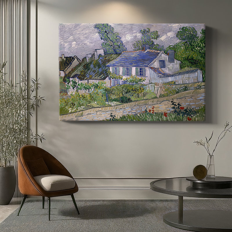 Houses in Auvers-Vincent van Gogh-Gallery Wrapped Canvas-1890, 40x60