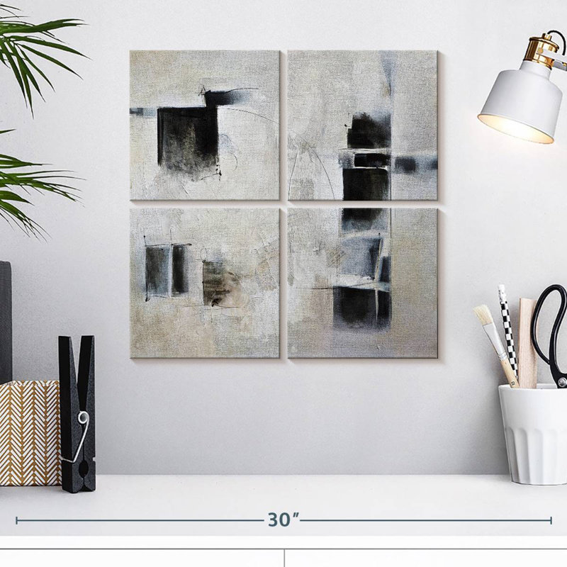 Black And White And In Between, 18" H x 18" W