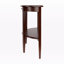 Console Espinosa, demi-lune, 1 tiroir, noyer antique H 33,52 po x l 39,12 po x P 15,7 po