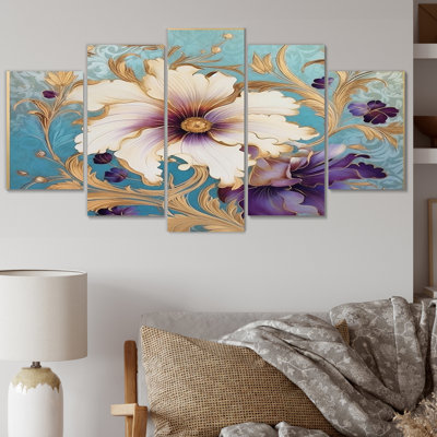 Brayley - Wildflowers Canvas Art Print - 5 Panels
