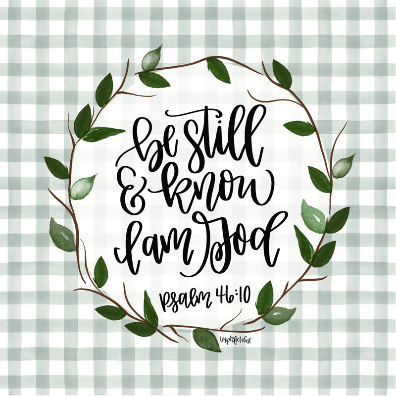 «Be Still» par l'imperfect Dust - reproduction, Papier avec cadre simple argenté, Non, H 12 po x l 12 po