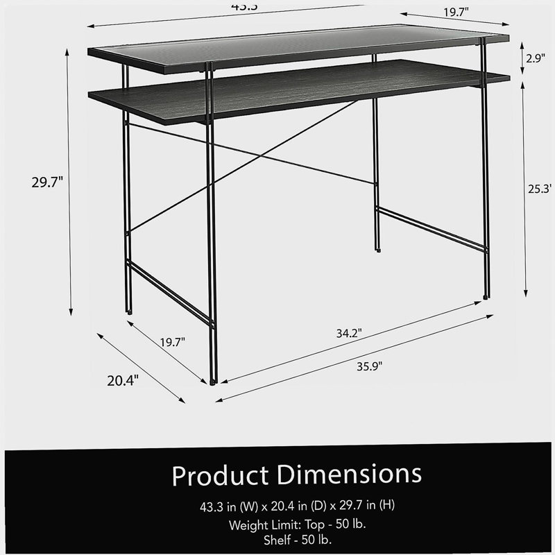 Bureau d'ordinateur Vance