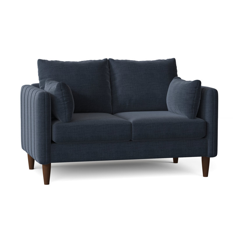 Kaveen Upholstered 58'' Loveseat, Walnut, Jango Copen