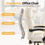 Fauteuil de direction en velours avec repose-pieds-2000317766