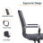 Sorrells Mid Back Leather Office Chair Adjustable Height Swivel Tilt Ergonomic Executive Conference Chair-783066256