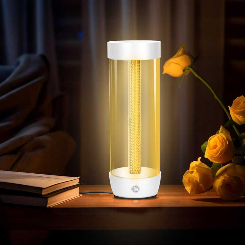 Tube Table Lamp – White, White