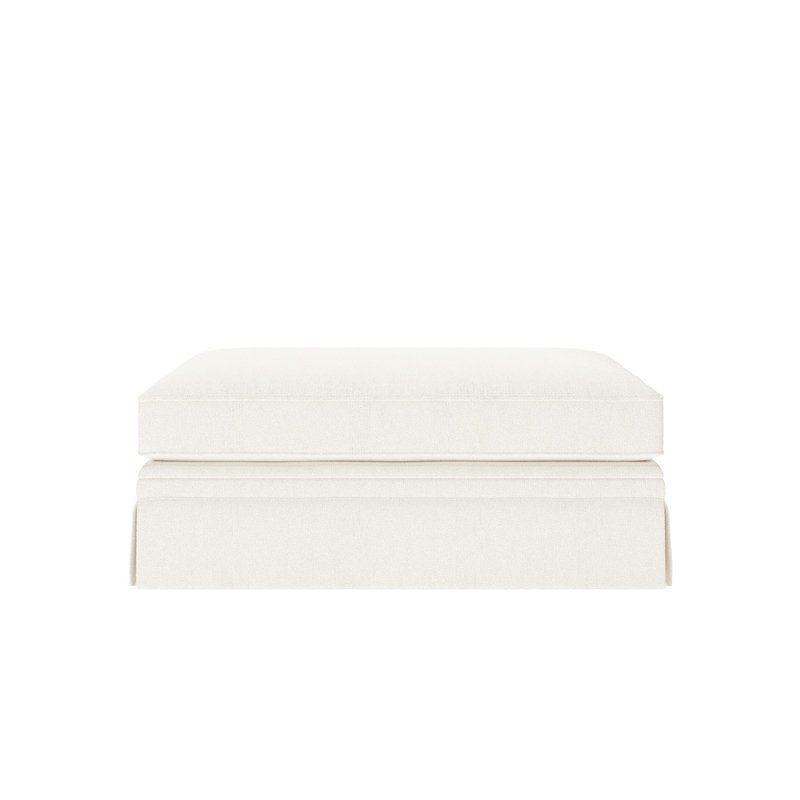 Shelby 47" Ottoman, Apollo Alpaca Boucle