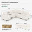 Canapé modulaire moderne avec rangement caché Elara-122070594