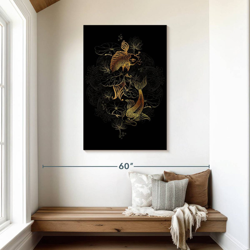 Brampt Golden Koi, 45" H x 30" W
