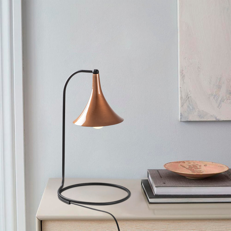 Lampe de bureau noire 18,11 po Keturah