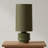 Verdant Stoneware Table Lamp with Linen Shade
