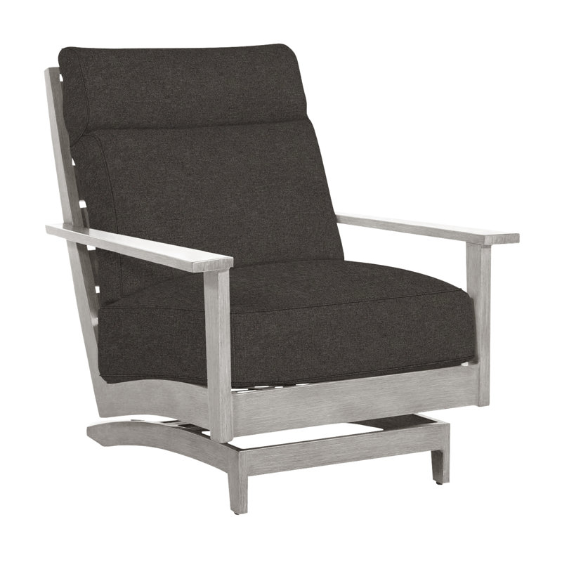 Kennebunkport Patio Lounge Chair with Cushions, Oyster, Welt + Standard fill, Verona Fossil
