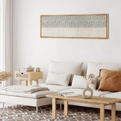 Moderne, gris et blanc, motif linéaire rétro, illustrations d'art, décor