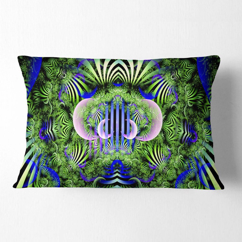 Coussin lombaire à motif floral magique