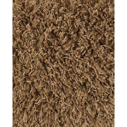 Tapis brun / brun clair en laine à poils longs Bowe, Rectangle 5 pi x 7 pi 6 po