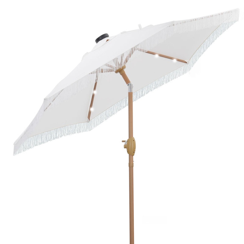 Parasol à pampille 7,5 pi (beige), Beige