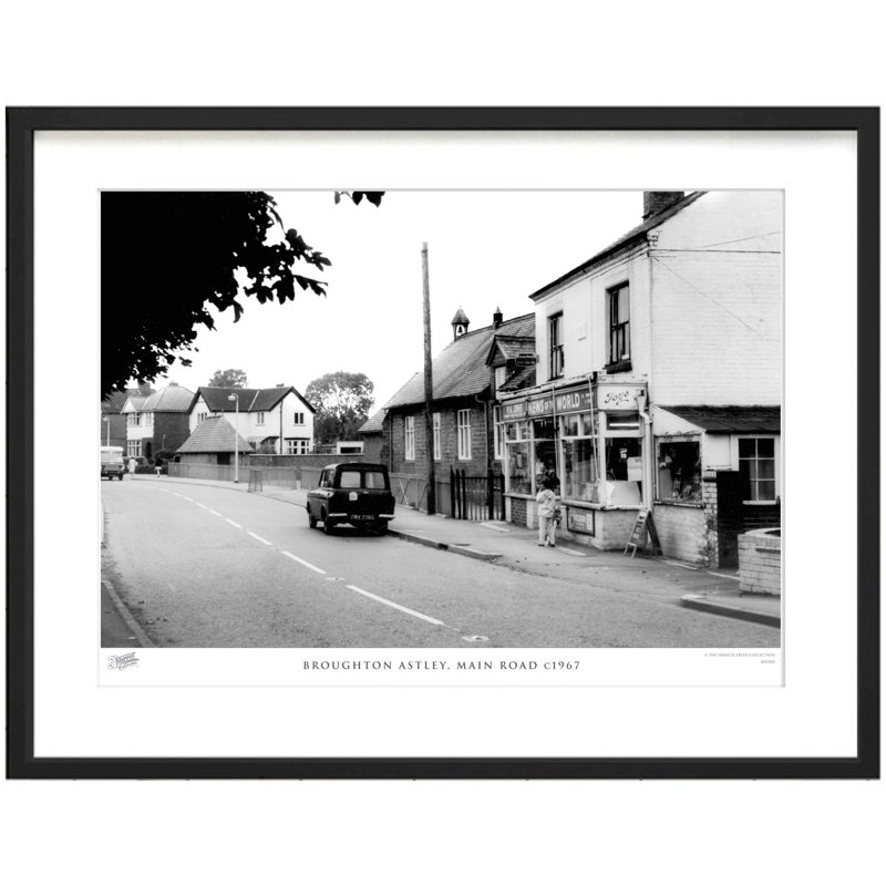 Broughton Astley, Main Road C1967 - Single Picture Frame Print, 48.4cm H x 63.6cm W x 2.3cm D