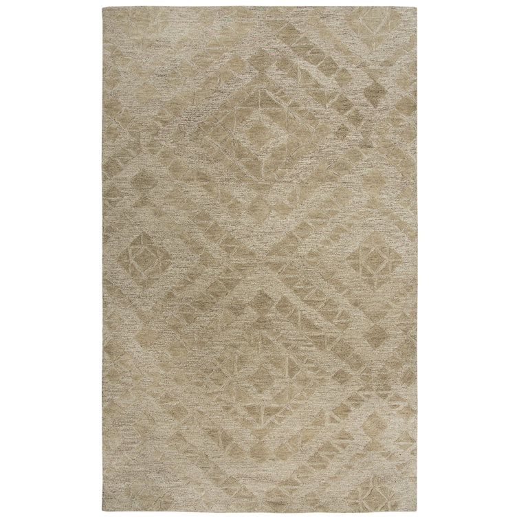 Phan Hand-Tufted Wool Beige Area Rug