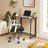 Small Folding Desk Computer Table Sturdy Steel Laptop Table Writing Workstation 31.5" Foldable Table Spaces Saving For Home Office